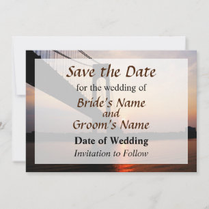 Verrazano-Brücke bei Morgendämmerung Save The Date