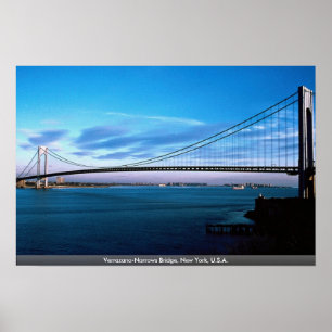 Verrazano-Narrows Bridge, New York, USA Poster