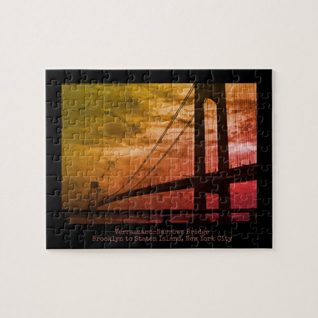 Verrazzano-Narrows Bridge - New York City, USA Puzzle (Horizontal)