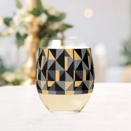Verre à Vin Sans Pied Géométre Moderne Weinglas Ohne Stiel