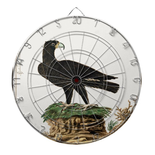 Verredx Black Eagle | Wild Bird Illustration Kid Dartscheibe (vorne)
