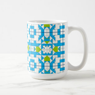 Verriegeltes Puzzle-Thema für den Alltag Kaffeetasse