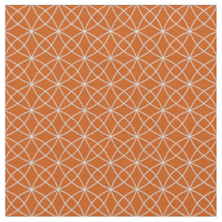 Verriegelungskurven auf dunklem Orange Stoff
