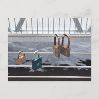 Verriegle es postkarte