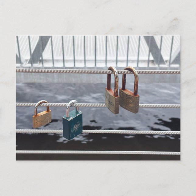 Verriegle es postkarte (Vorderseite)