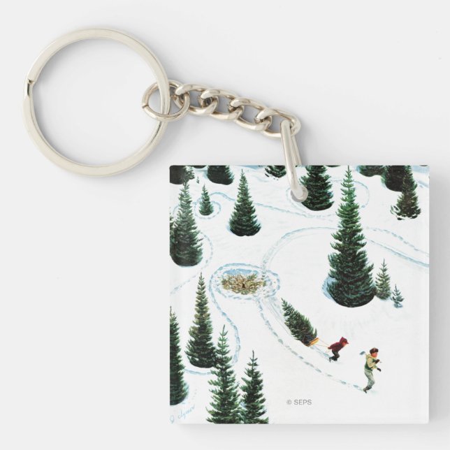 Verringern des Baums Schlüsselanhänger (Vorderseite)