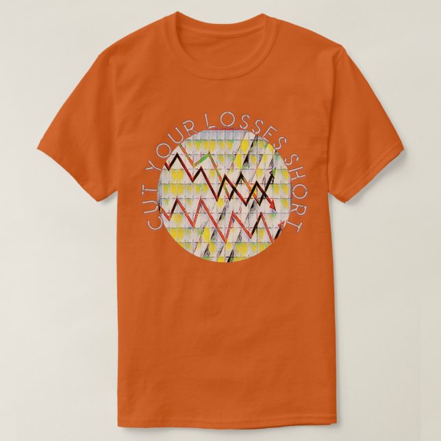 Verringern Sie Ihre Verluste Kurzen Wall Street St T-Shirt (Design vorne)