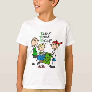 Verringern Sie, verwenden Sie wieder, recyceln Sie T-Shirt