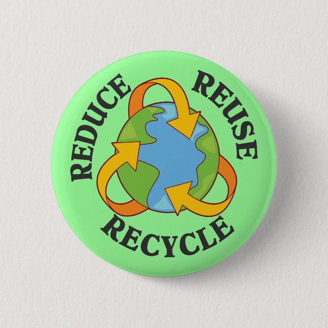 Verringern Sie Wiederverwendung recyceln Button (Vorderseite)