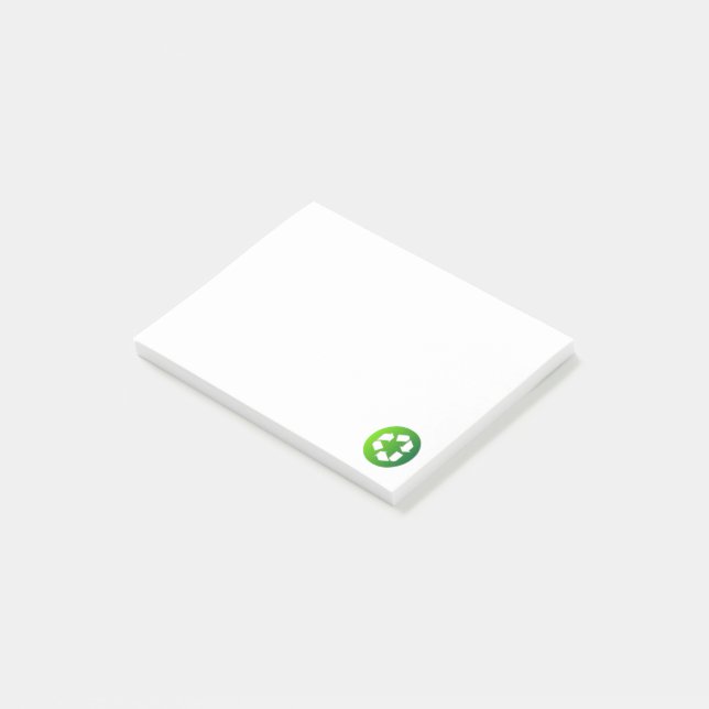 Verringern Sie Wiederverwendung recyceln! Post-it Klebezettel (angewinkelt)