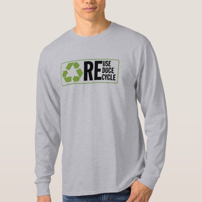 Verringern Sie Wiederverwendung recyceln T-Shirt (Vorderseite)