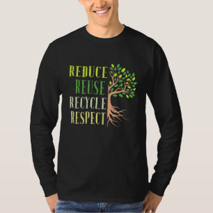 Verringerung der Wiederverwendung Gerecycelt Klima T-Shirt