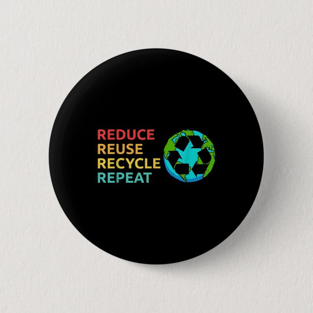 Verringerung der Wiederverwendung Gerecycelt Plane Button (Vorderseite)