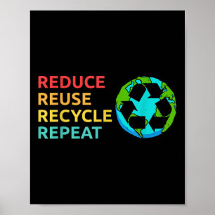 Verringerung der Wiederverwendung Gerecycelt Plane Poster