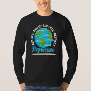 Verringerung der Wiederverwendung Gerecycelt Respe T-Shirt