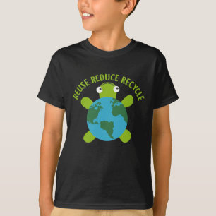 Verringerung der Wiederverwendung Gerecycelt Schil T-Shirt