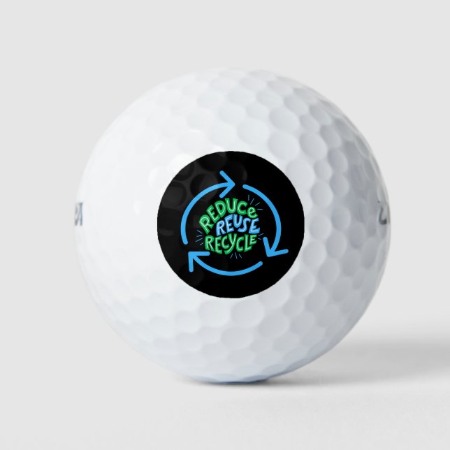 Verringerung der Wiederverwendung Gerecycelt Umgeb Golfball (Vorderseite)