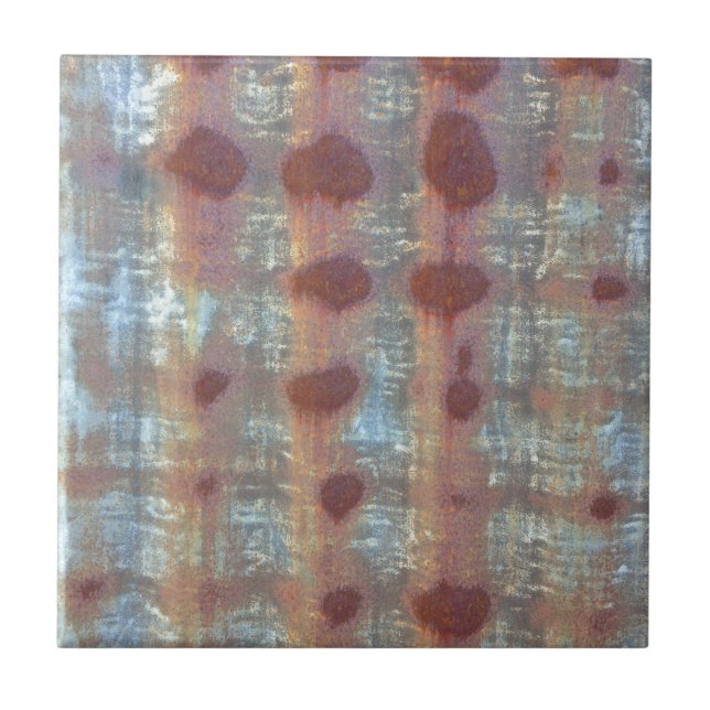 Verrostetes Wellblech Fliese (Vorderseite)