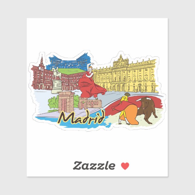 verrückt aufkleber (Blatt)