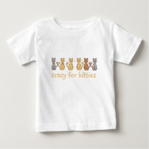 Verrückt für Kätzchen-T-Shirts und Geschenke Baby T-shirt