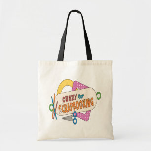 Verrückt für Scrapbooking! Tragetasche