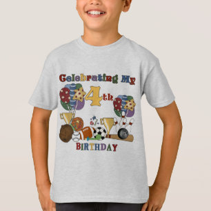 Verrückt für Sport-4. Geburtstags-T - Shirts und