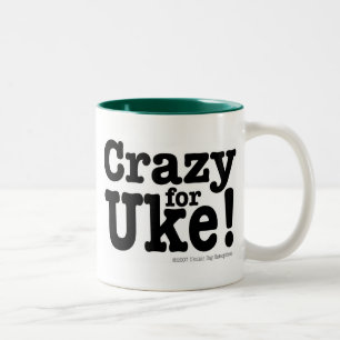 Verrückt für UKE Designer-Kaffee-Tasse Zweifarbige Tasse