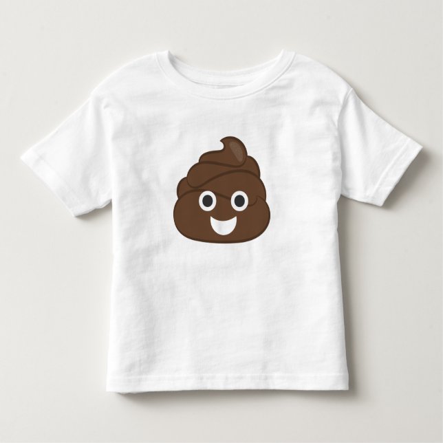 Verrückt kacken Sie Emoji Kleinkind T-shirt (Vorderseite)