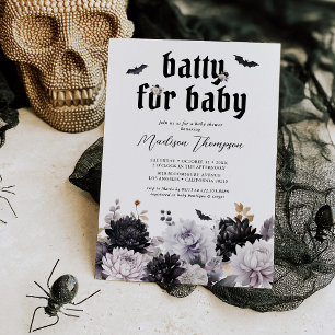 Verrückt nach Baby Halloween-Baby-Party Einladung