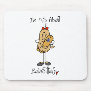 Verrückt nach Babysitter-T-Shirts und Geschenken Mousepad