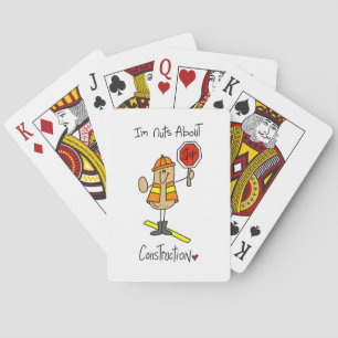 Verrückt nach Bauarbeiter T-Shirts und Geschenken Spielkarten