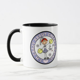 Verrückt nach Cheerleading-T-Shirts und Geschenken Tasse
