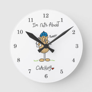 Verrückt nach Coaching T-Shirts und Geschenke Runde Wanduhr