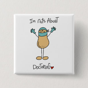 Verrückt nach Doktor-T-Shirts und Geschenken Button