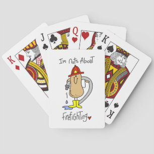 Verrückt nach Feuerwehr T-Shirts und Geschenken Spielkarten