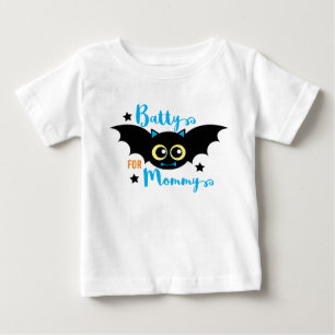 Verrückt nach Mami Süßes 1. Halloween Blau Flederm Baby T-shirt