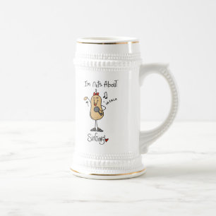 Verrückt nach Singen T-Shirts und Geschenken Bierglas