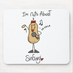Verrückt nach Singen T-Shirts und Geschenken Mousepad