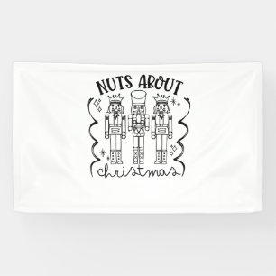 Verrückt nach Weihnachten Lustiger Weihnachtsnussk Banner