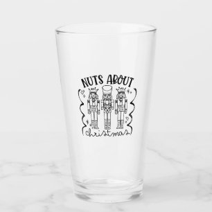 Verrückt nach Weihnachten Lustiger Weihnachtsnussk Glas