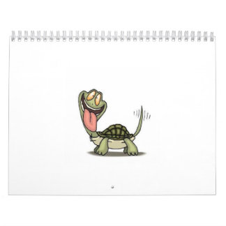 Verrückt-Schildkröte-CartoonComic Kalender