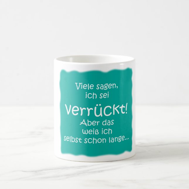 Verrückt! Tasse (Mittel)