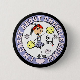 Verrückt über Cheerleading T - Shirts und Button