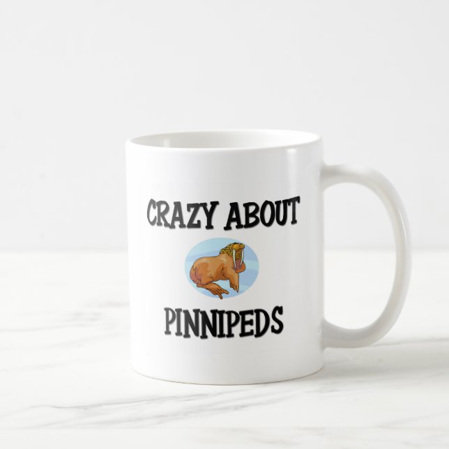 Verrückt über Pinnipeds Kaffeetasse (Rechts)