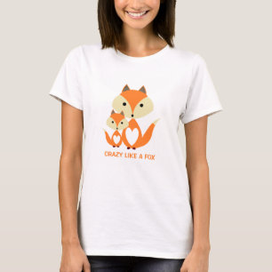 Verrückt wie ein Fuchs, Orange Fox Burlap T-Shirt