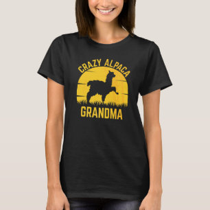 Verrückte Alpakao Großmutter  Alpaka  Familie Sonn T-Shirt
