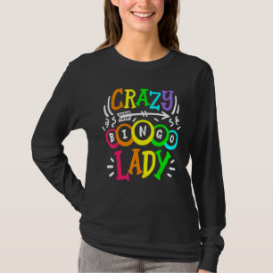 Verrückte Bingo-Dame Süße Bingospielerin Casino-Fr T-Shirt