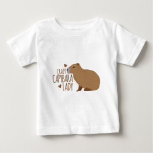 verrückte Capybaradame Baby T-shirt