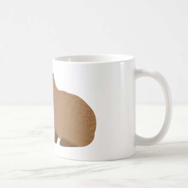 verrückte Capybaradame Kaffeetasse (Rechts)