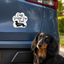 Verrückte Dackel-Mama-Automagnet Personalisiert